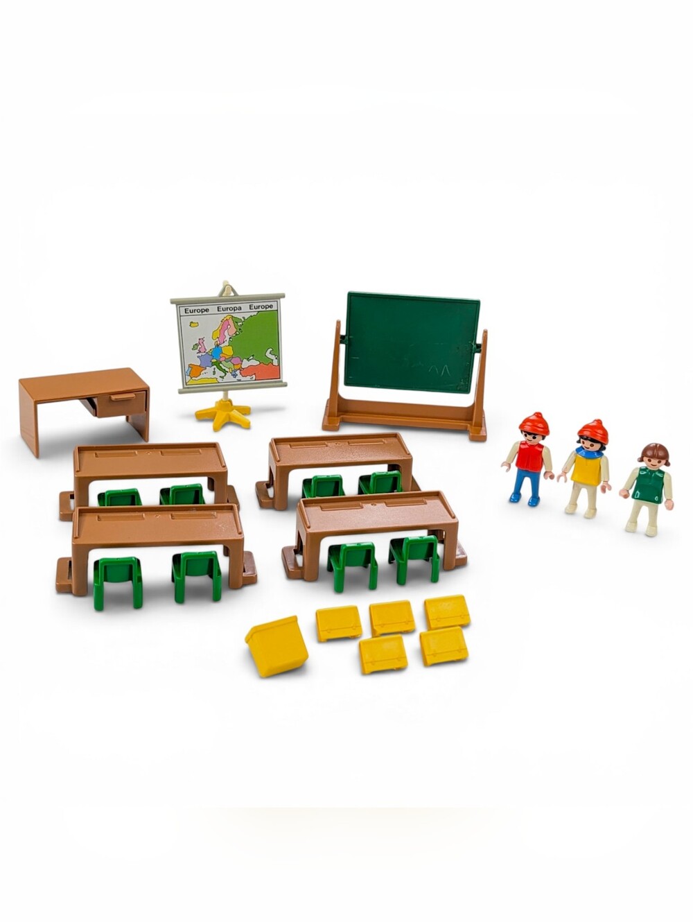 Playmobil School Room Desks Chairs Blackboard Chart Students Replacement Pieces